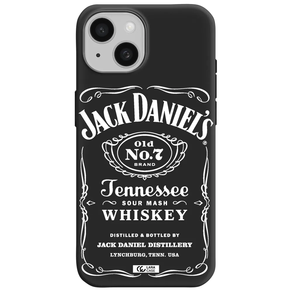 a white background with black dots Apple iPhone 15 Silicone black Case