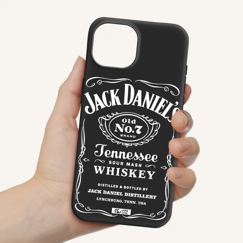 a white background with black dots Apple iPhone 15 Silicone black Case