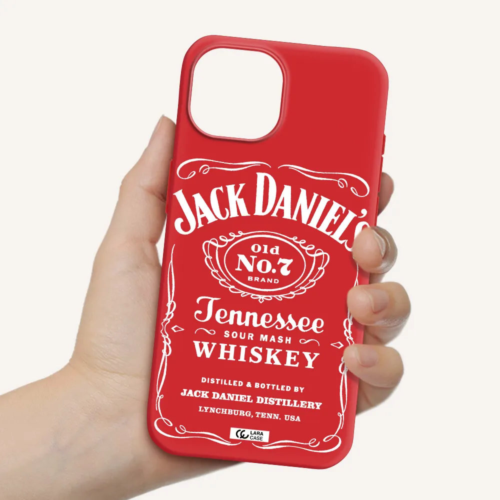 A White Background With Black Dots Apple Iphone 15 Silicone Imperial Red Case