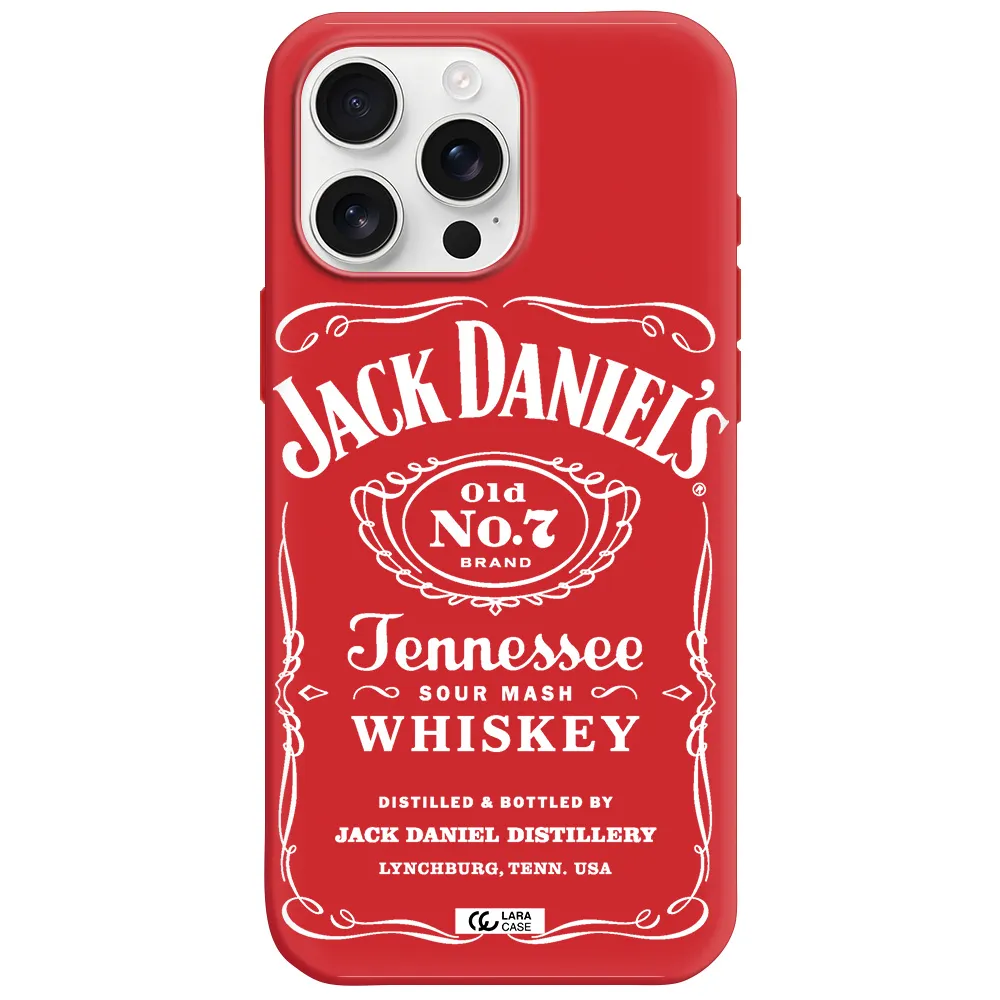 A White Background With Black Dots Apple Iphone 16 Pro Max Silicone Imperial Red Case