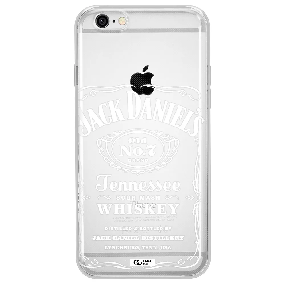 a white background with black dots Apple iPhone 6 plus Clear TPU Case