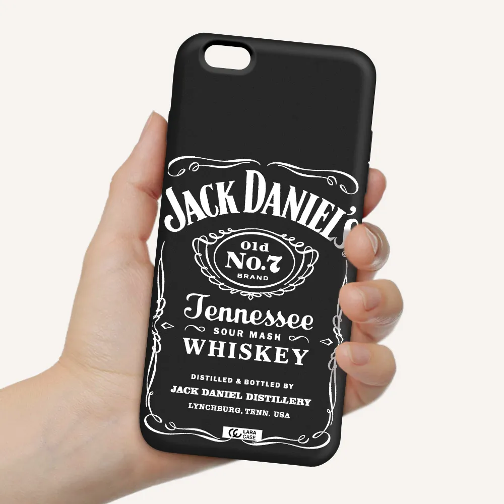 a white background with black dots Apple iPhone 6 plus Silicone black Case