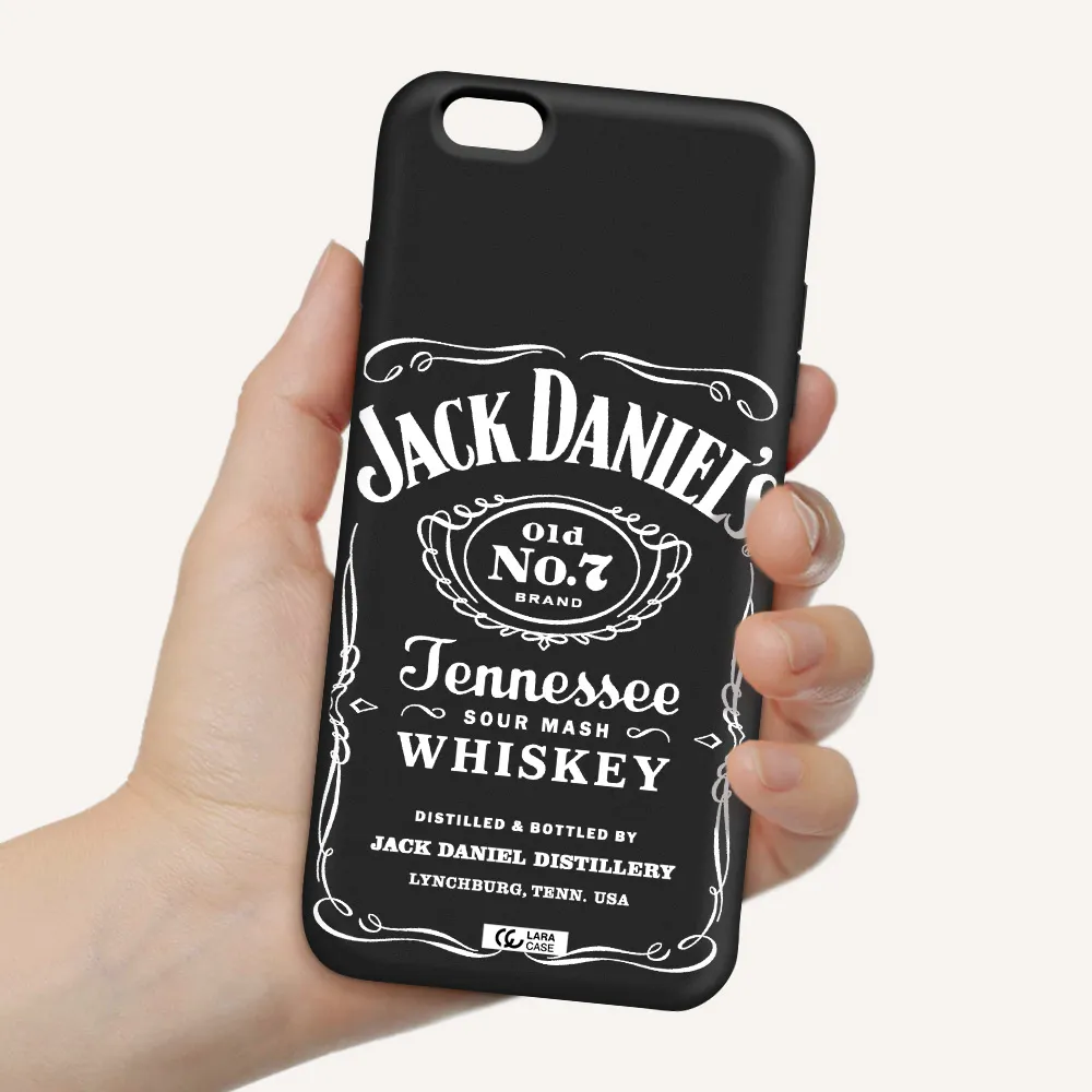 a white background with black dots Apple iPhone 6 s plus Silicone black Case