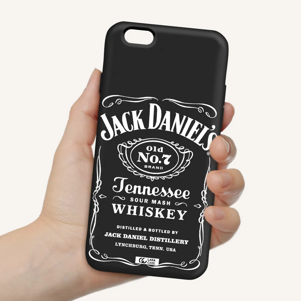 a white background with black dots Apple iPhone 6 Silicone black Case