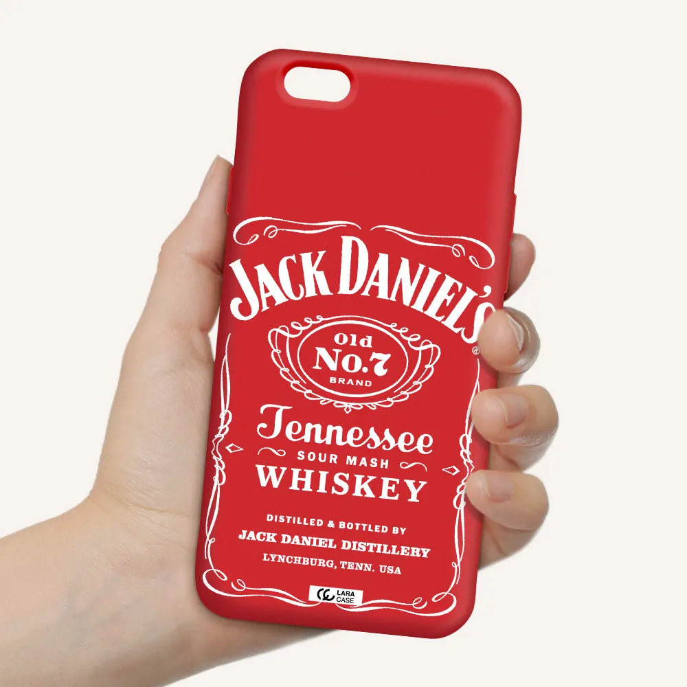 a white background with black dots Apple iPhone 6 Silicone Imperial Red Case