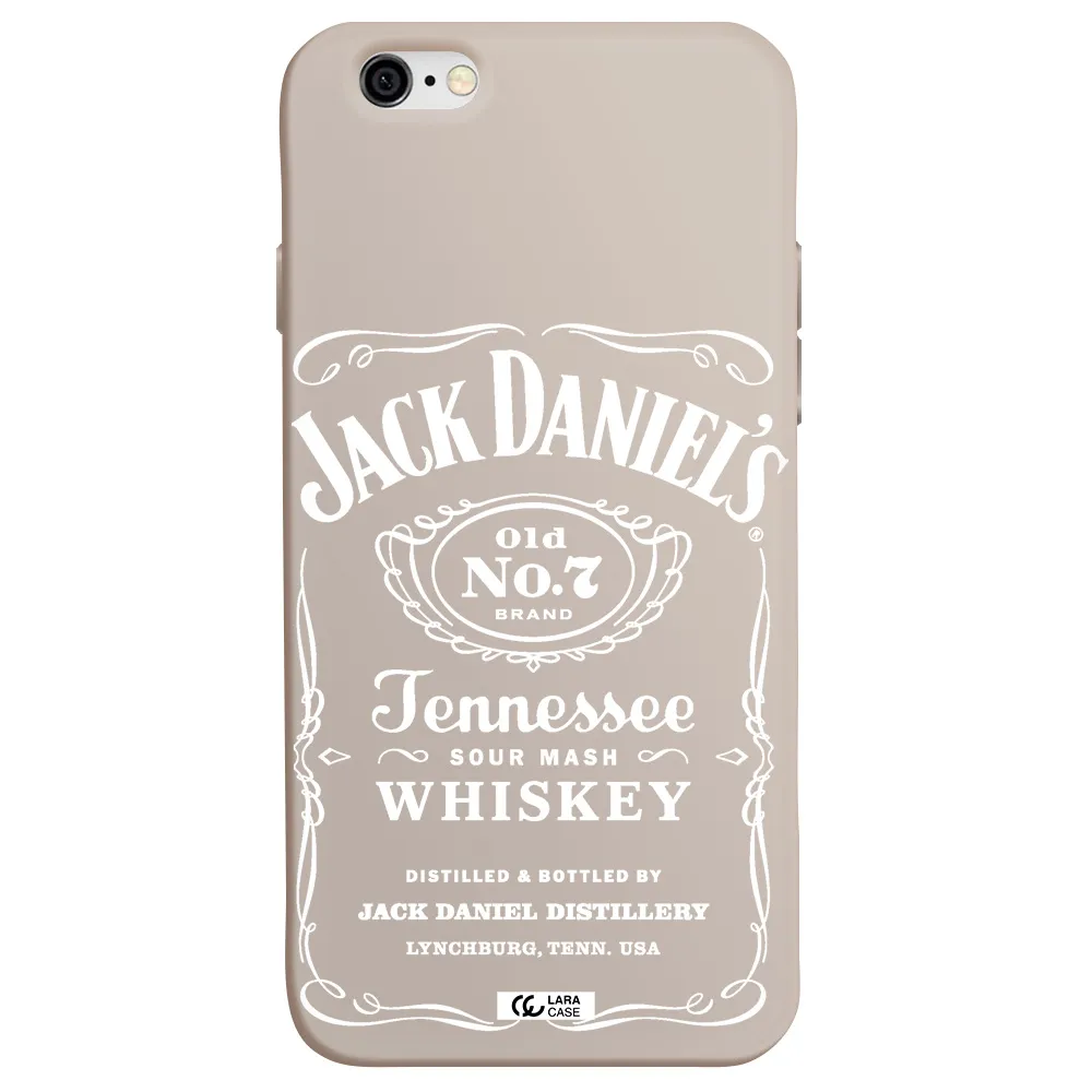 a white background with black dots Apple iPhone 6 Silicone Stone Case