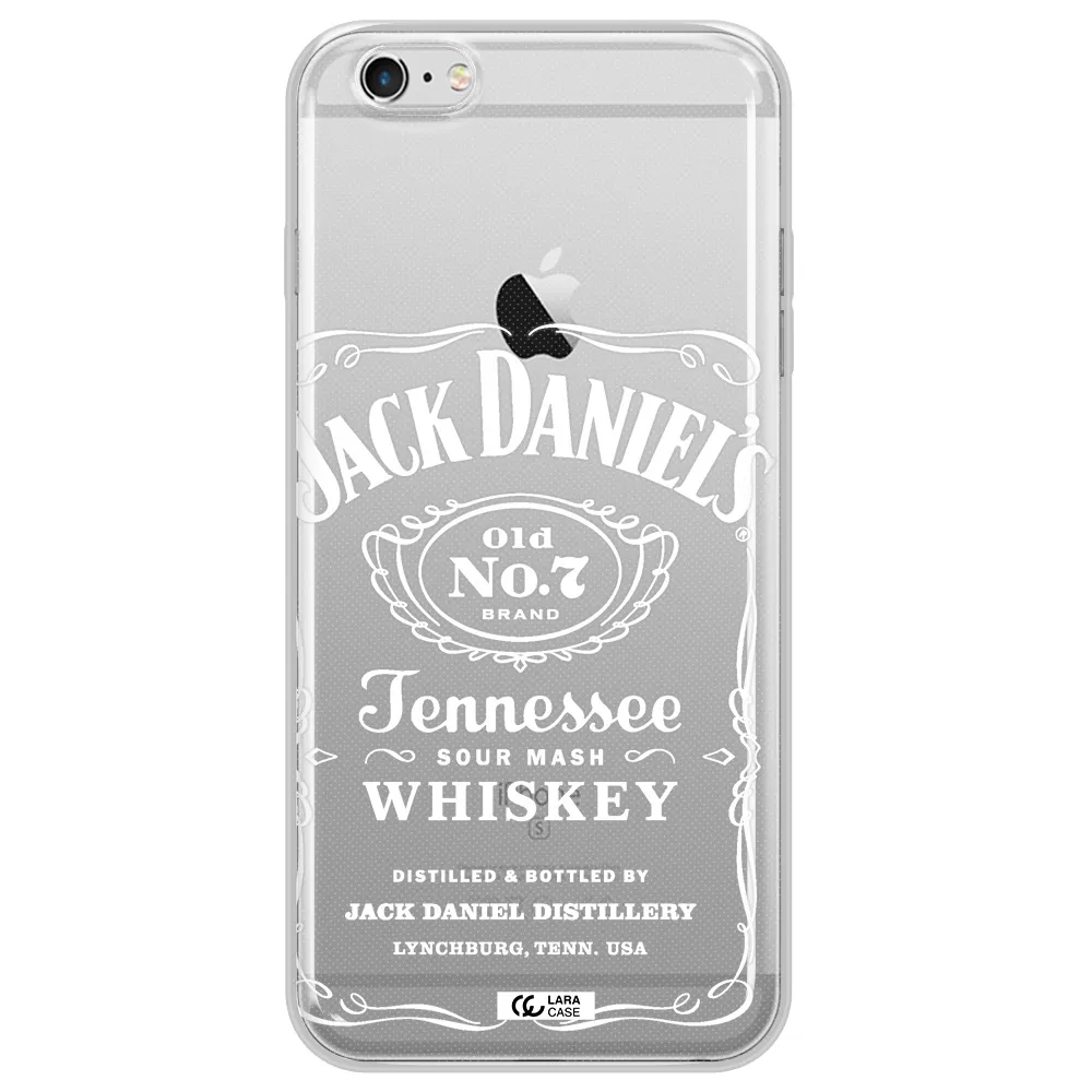 a white background with black dots Apple iPhone 6S Clear TPU Case