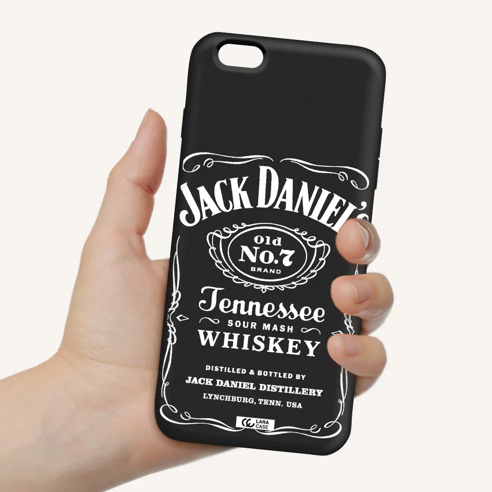 a white background with black dots Apple iPhone 6S Silicone black Case