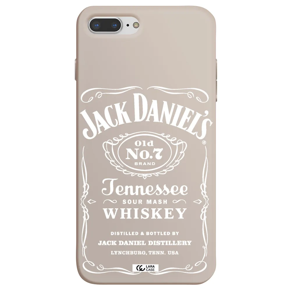 a white background with black dots Apple iPhone 8 plus Silicone Stone Case