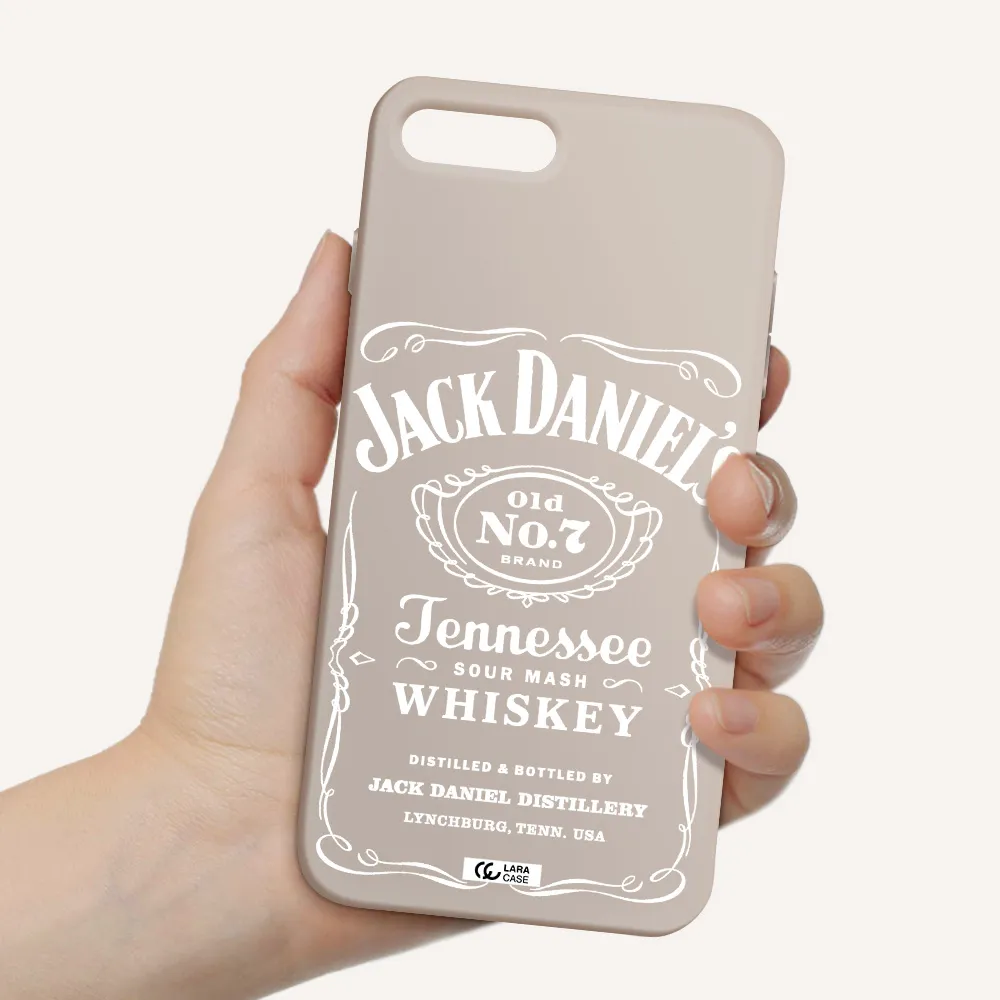 a white background with black dots Apple iPhone 8 plus Silicone Stone Case