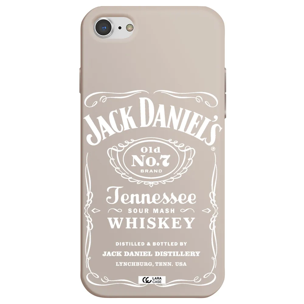 a white background with black dots Apple iPhone 8 Silicone Stone Case