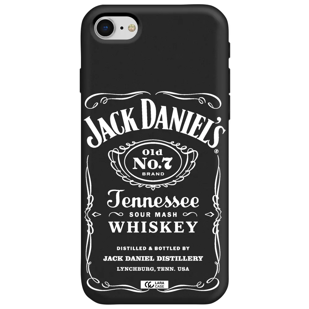 a white background with black dots Apple iPhone se 2020 Silicone black Case