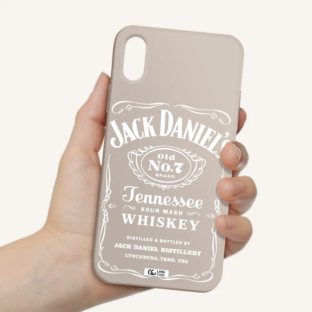 a white background with black dots Apple iPhone X Silicone Stone Case