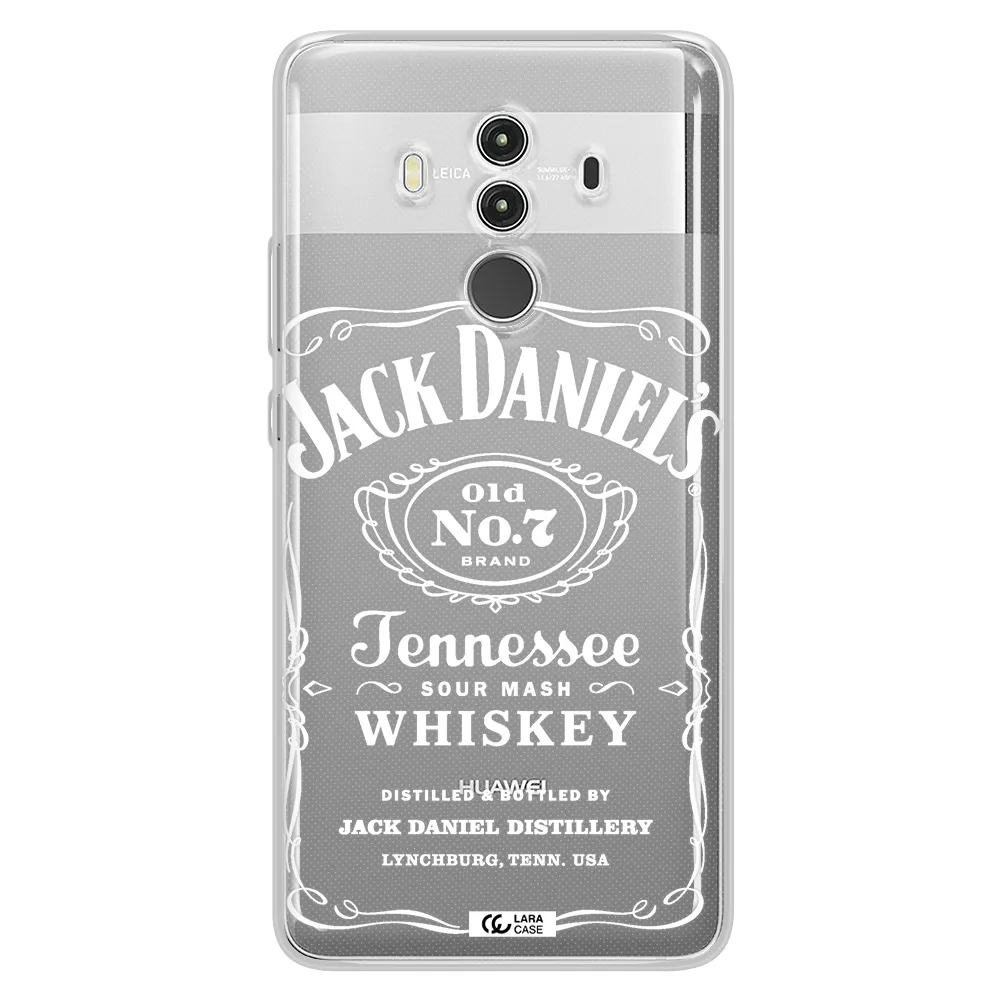 a white background with black dots Huawei Mate 10 Clear TPU Case