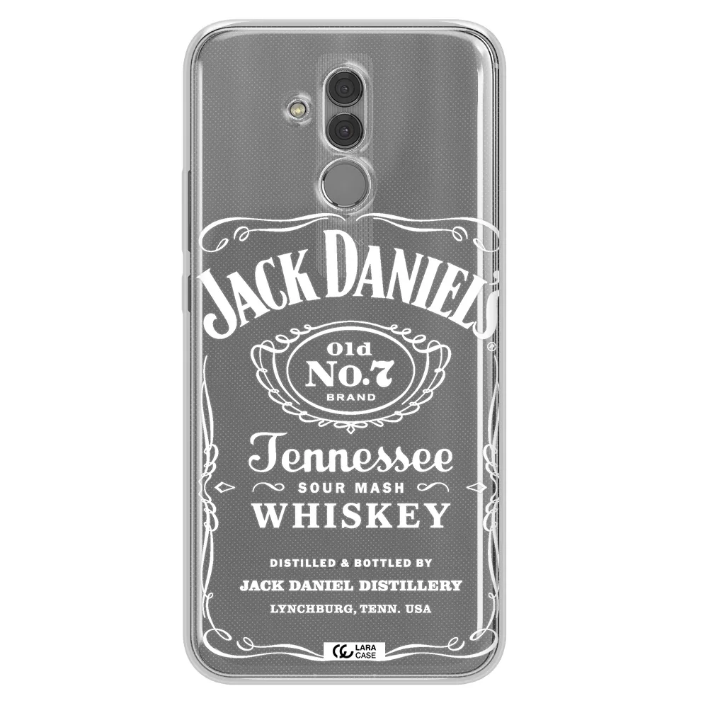 a white background with black dots Huawei Mate 20 Lite Clear TPU Case