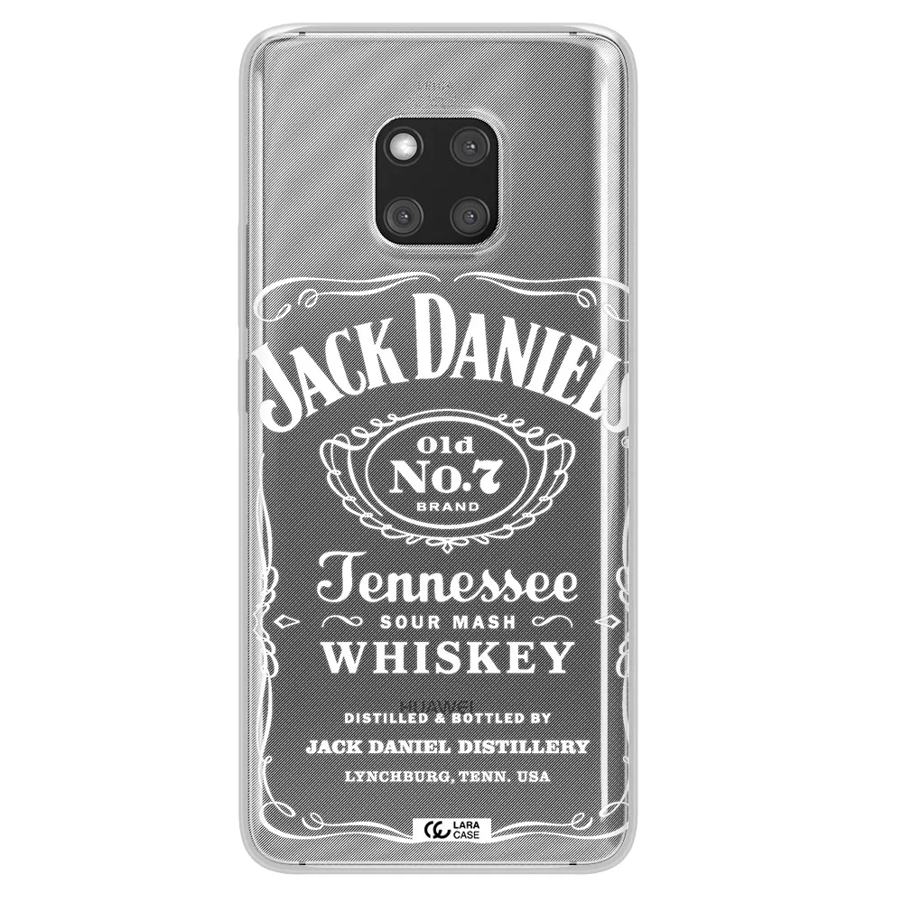 a white background with black dots Huawei Mate 20 Pro Clear TPU Case