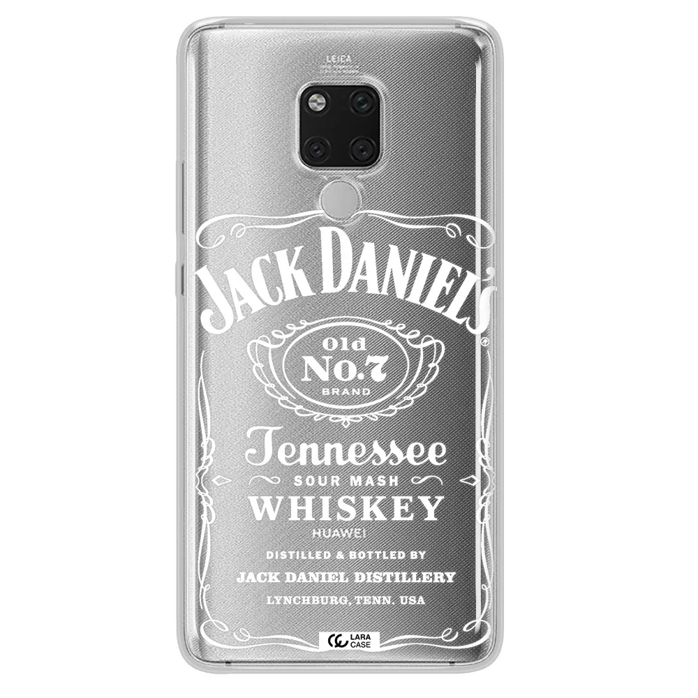 a white background with black dots Huawei Mate 20X Clear TPU Case