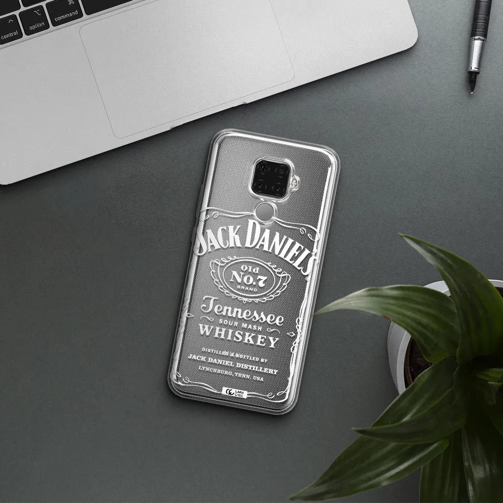 a white background with black dots Huawei Mate 30 Lite Clear TPU Case