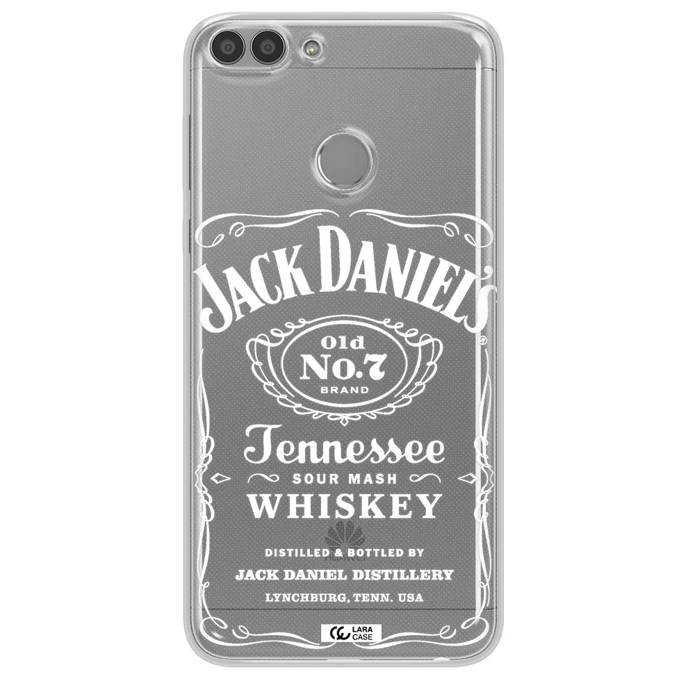 a white background with black dots Huawei P Smart 2017 Clear TPU Case