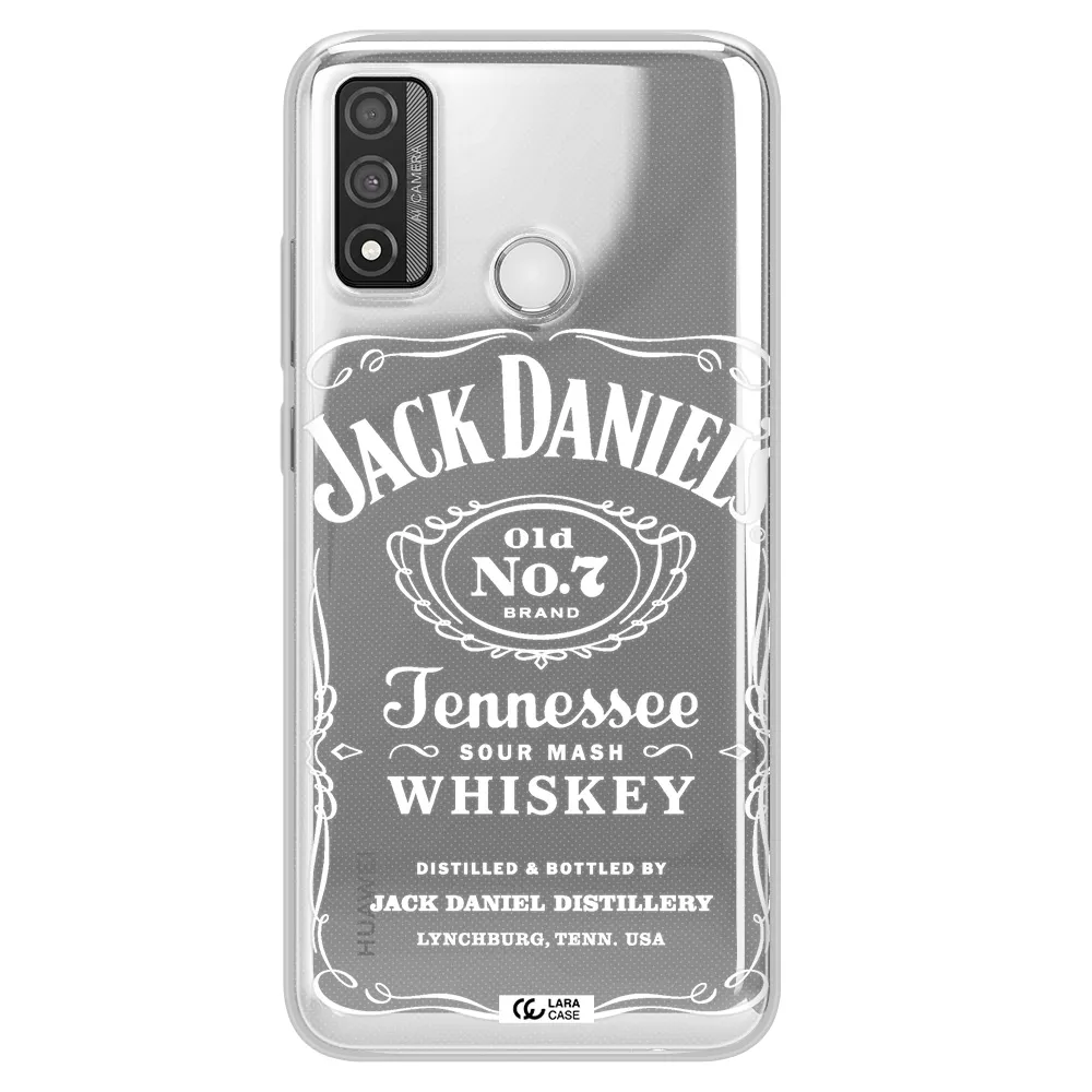 a white background with black dots Huawei P Smart 2020 Clear TPU Case