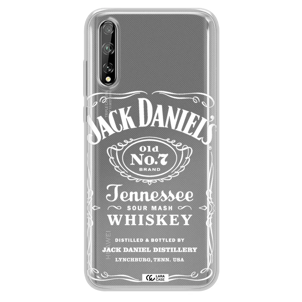 a white background with black dots Huawei P Smart S Clear TPU Case