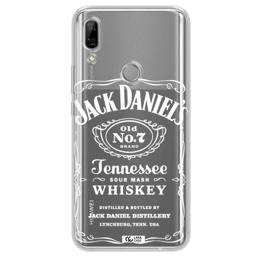 a white background with black dots Huawei P Smart Z Clear TPU Case