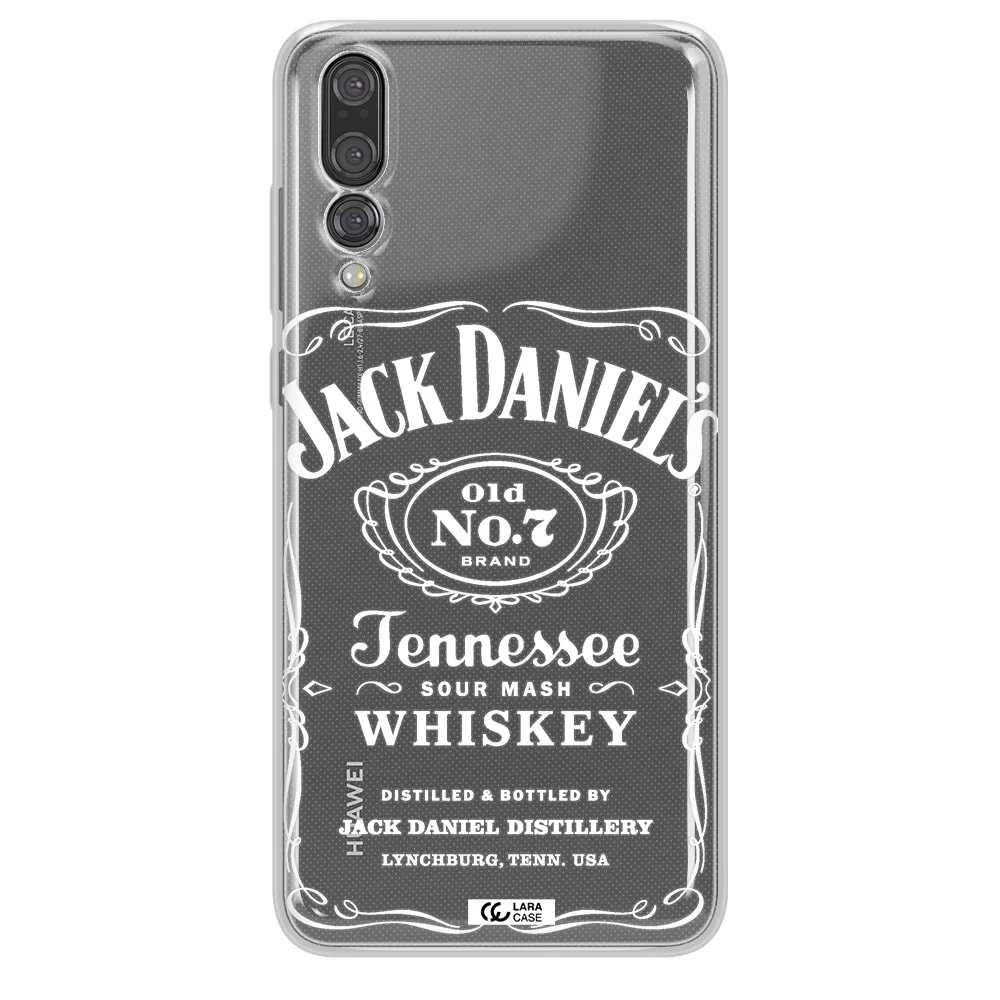 a white background with black dots Huawei P20 Pro Clear TPU Case