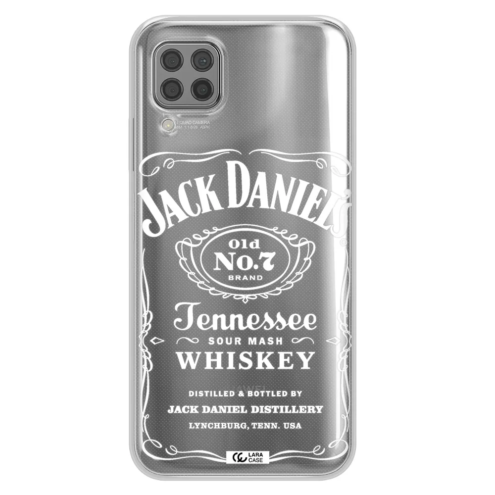 a white background with black dots Huawei P40 Lite Clear TPU Case