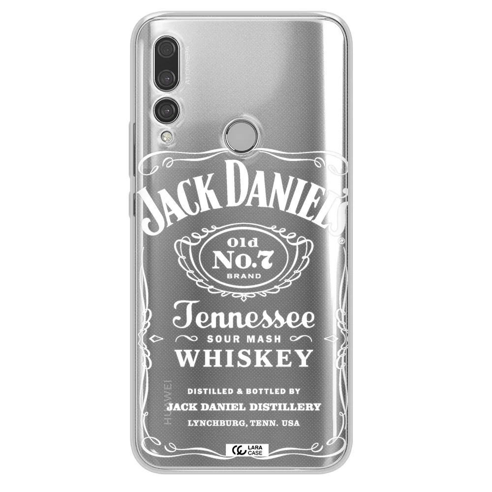 a white background with black dots Huawei Y9 Prime 2019 Clear TPU Case