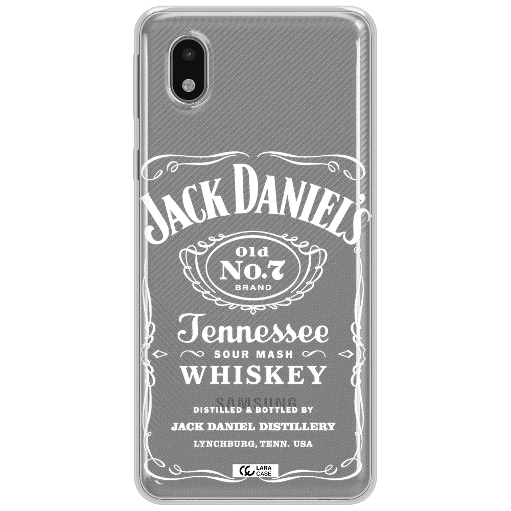 A White Background With Black Dots Samsung A01 Core Clear Tpu Case