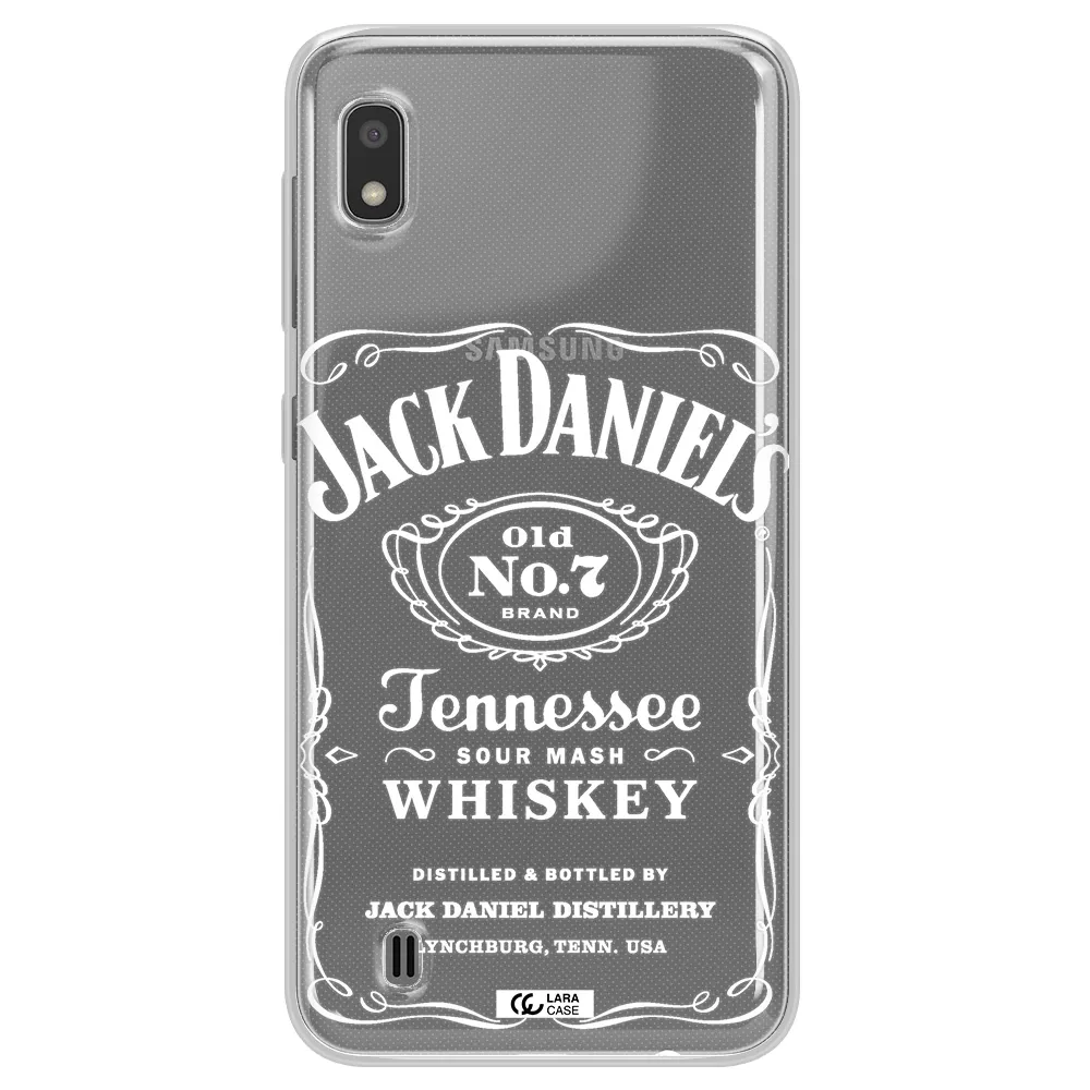 a white background with black dots Samsung A10 Clear TPU Case