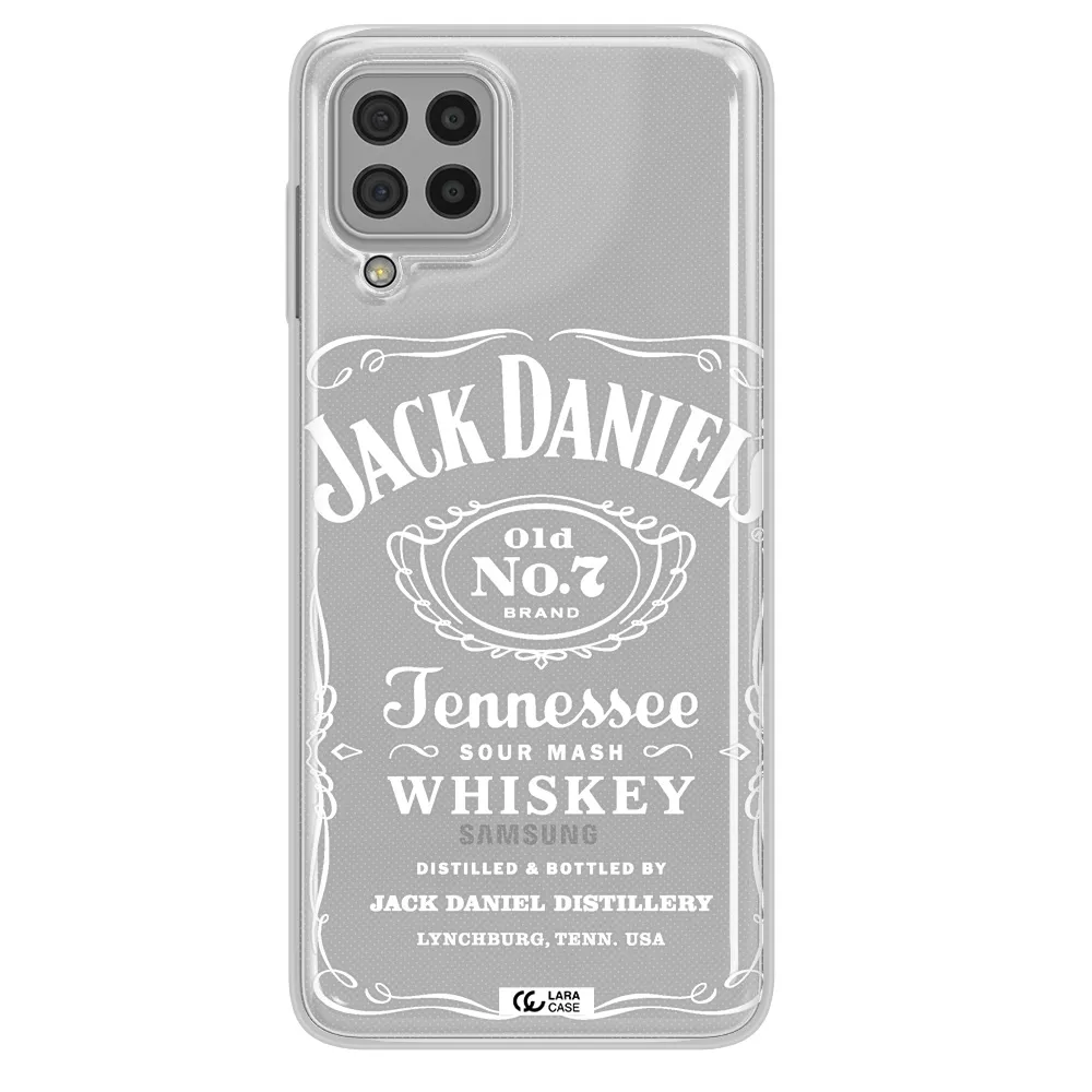 a white background with black dots Samsung A22 4g Clear TPU Case