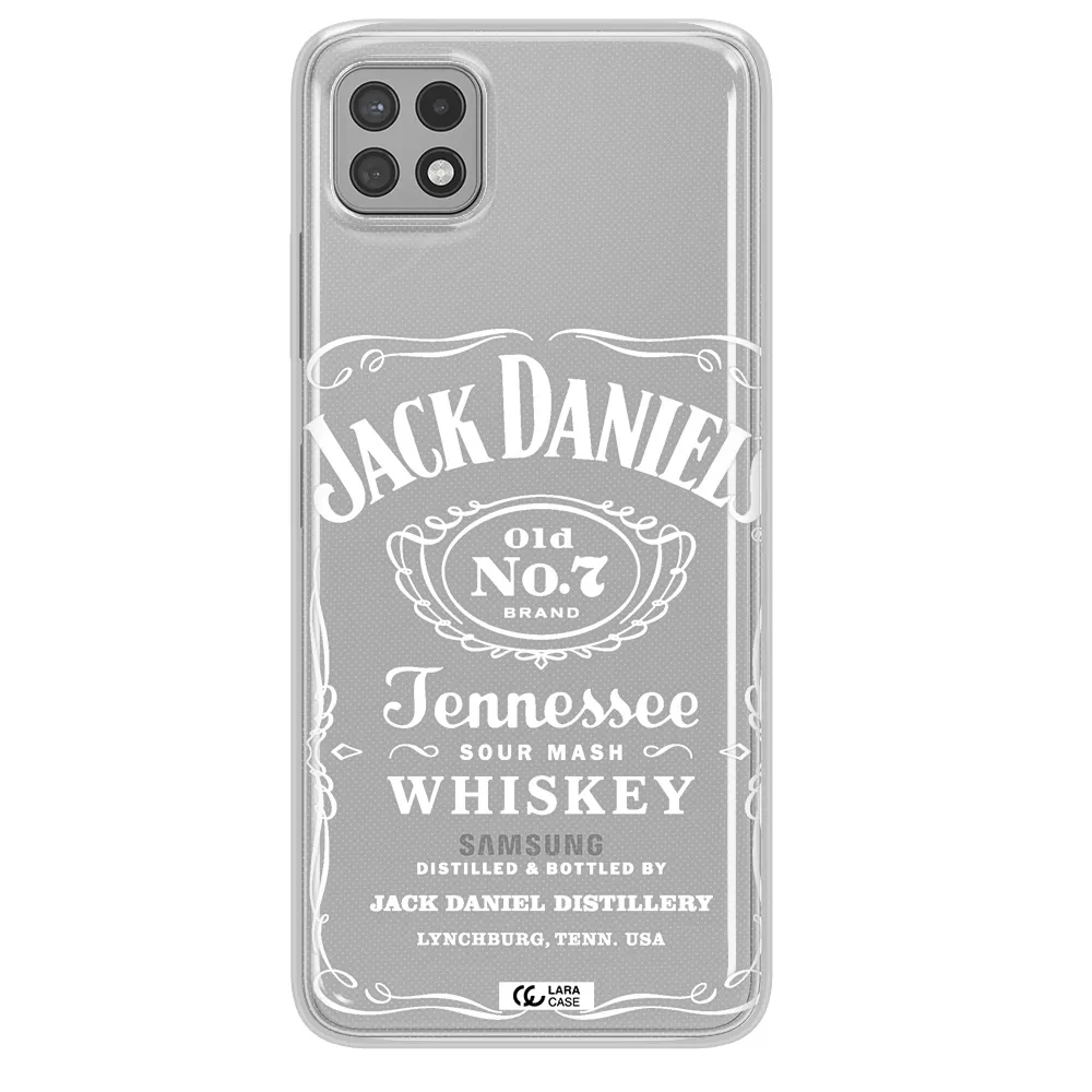 a white background with black dots Samsung A22 5g Clear TPU Case