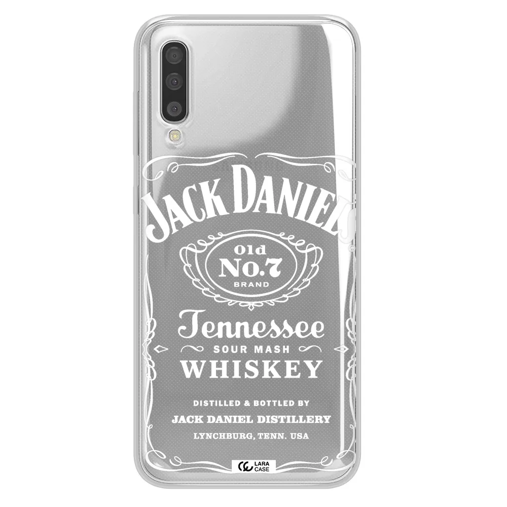 A White Background With Black Dots Samsung A50S Clear Tpu Case