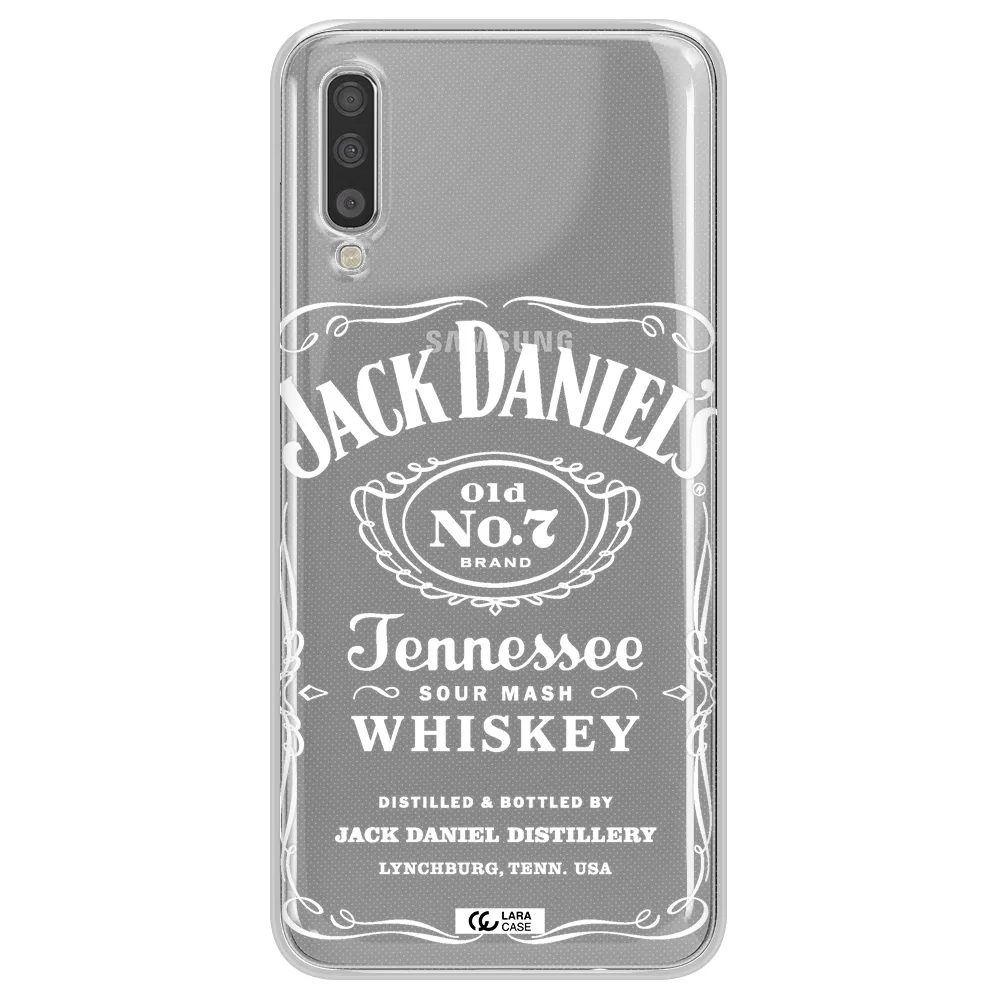 A White Background With Black Dots Samsung A70S Clear Tpu Case