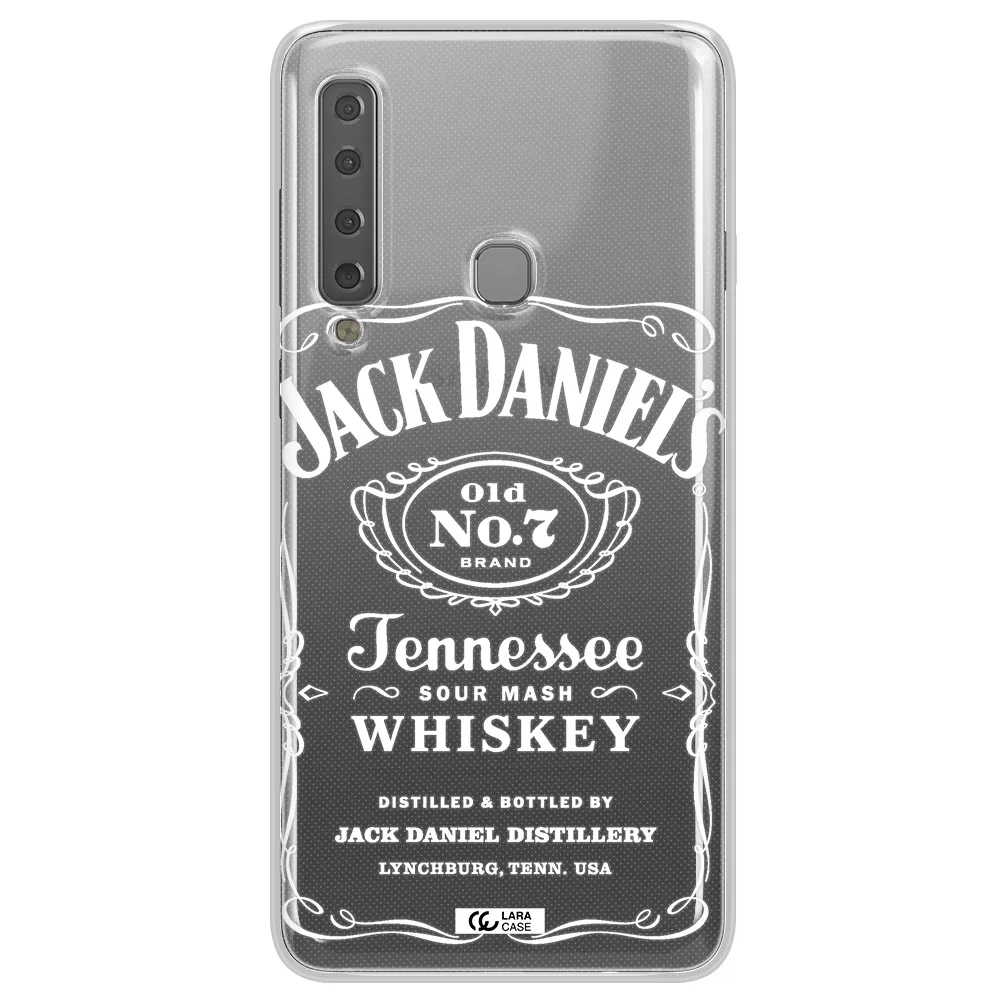 a white background with black dots Samsung A9 2018 Clear TPU Case