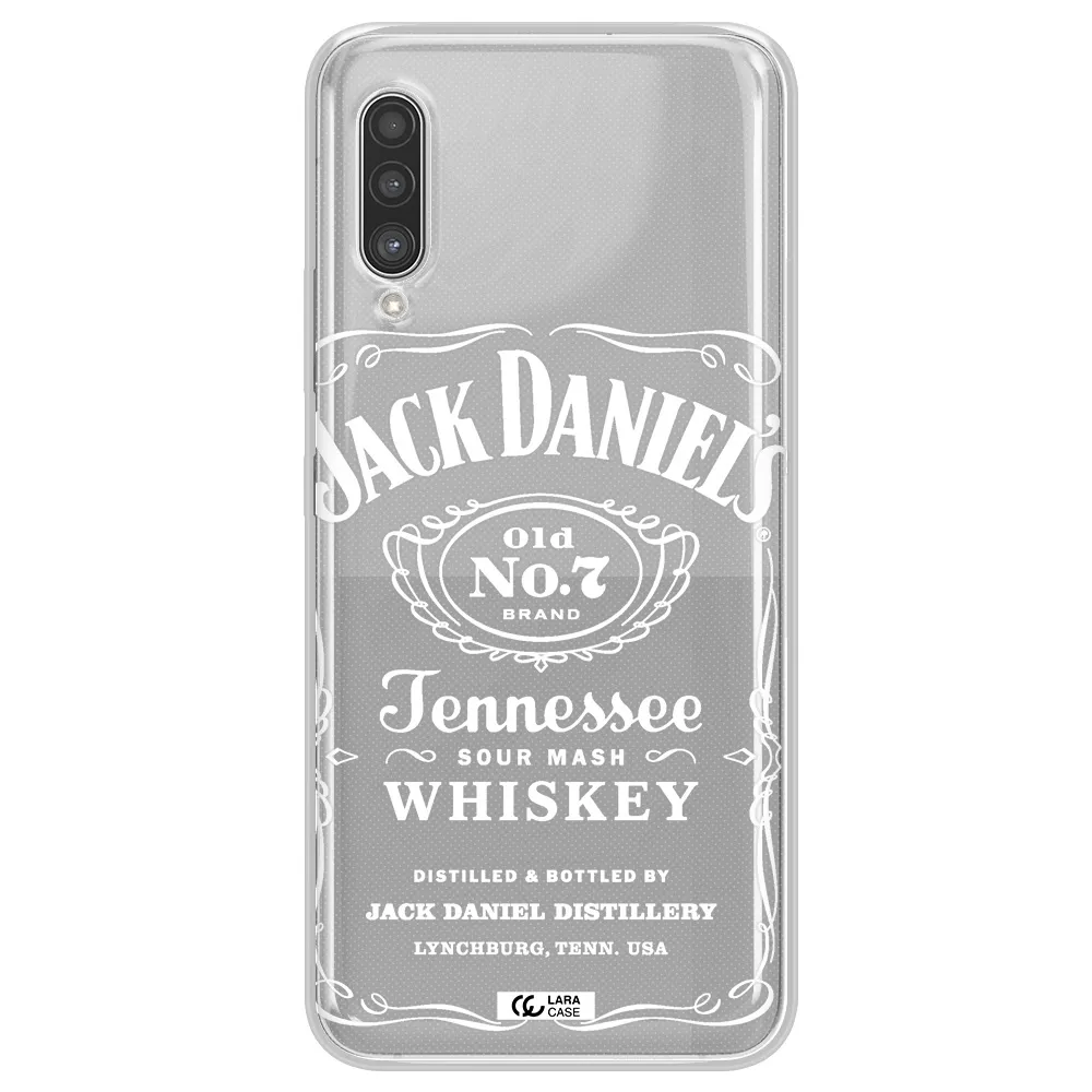 a white background with black dots Samsung A90 Clear TPU Case