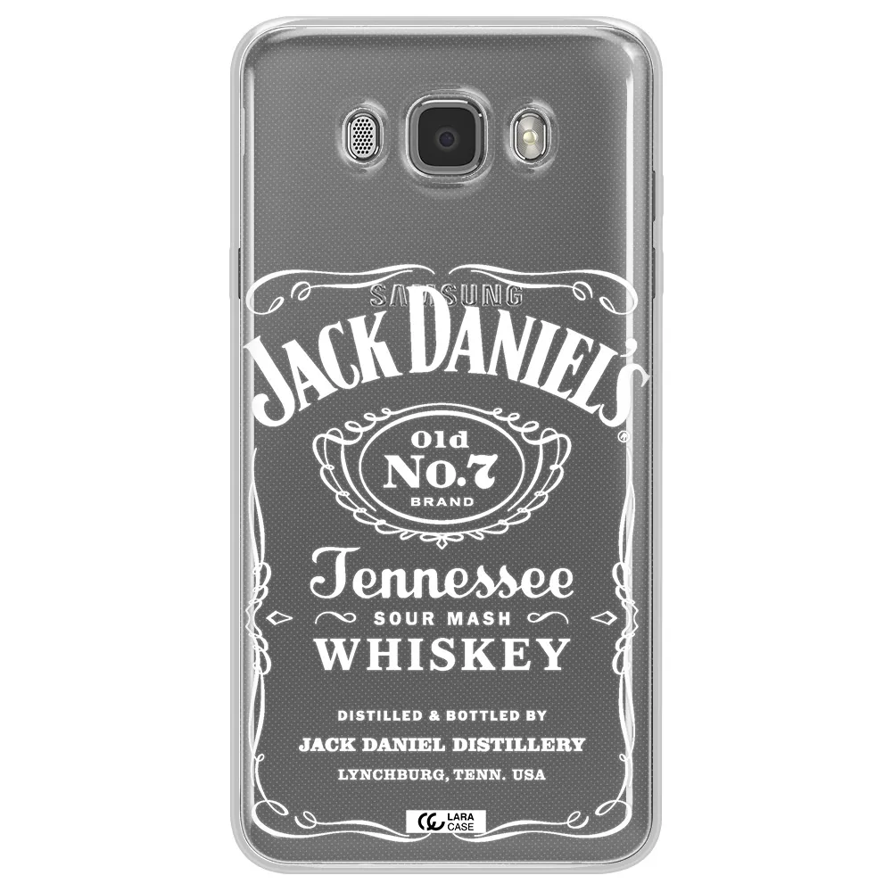 a white background with black dots Samsung J7 2016 Clear TPU Case