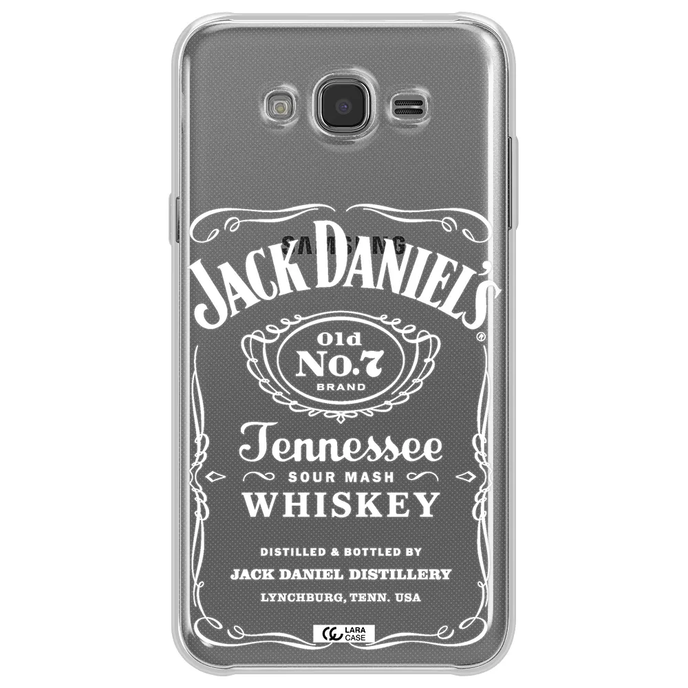 a white background with black dots Samsung J7 Clear TPU Case