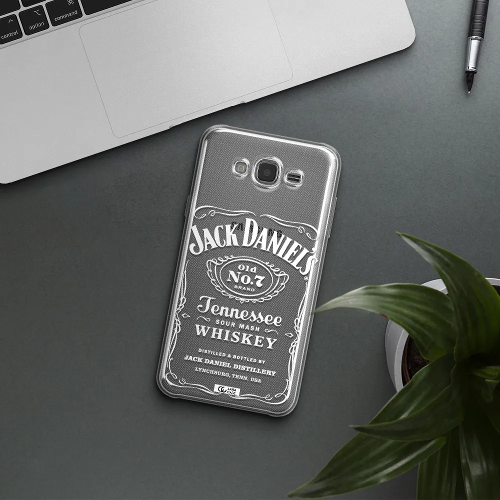 a white background with black dots Samsung J7 Core Clear TPU Case