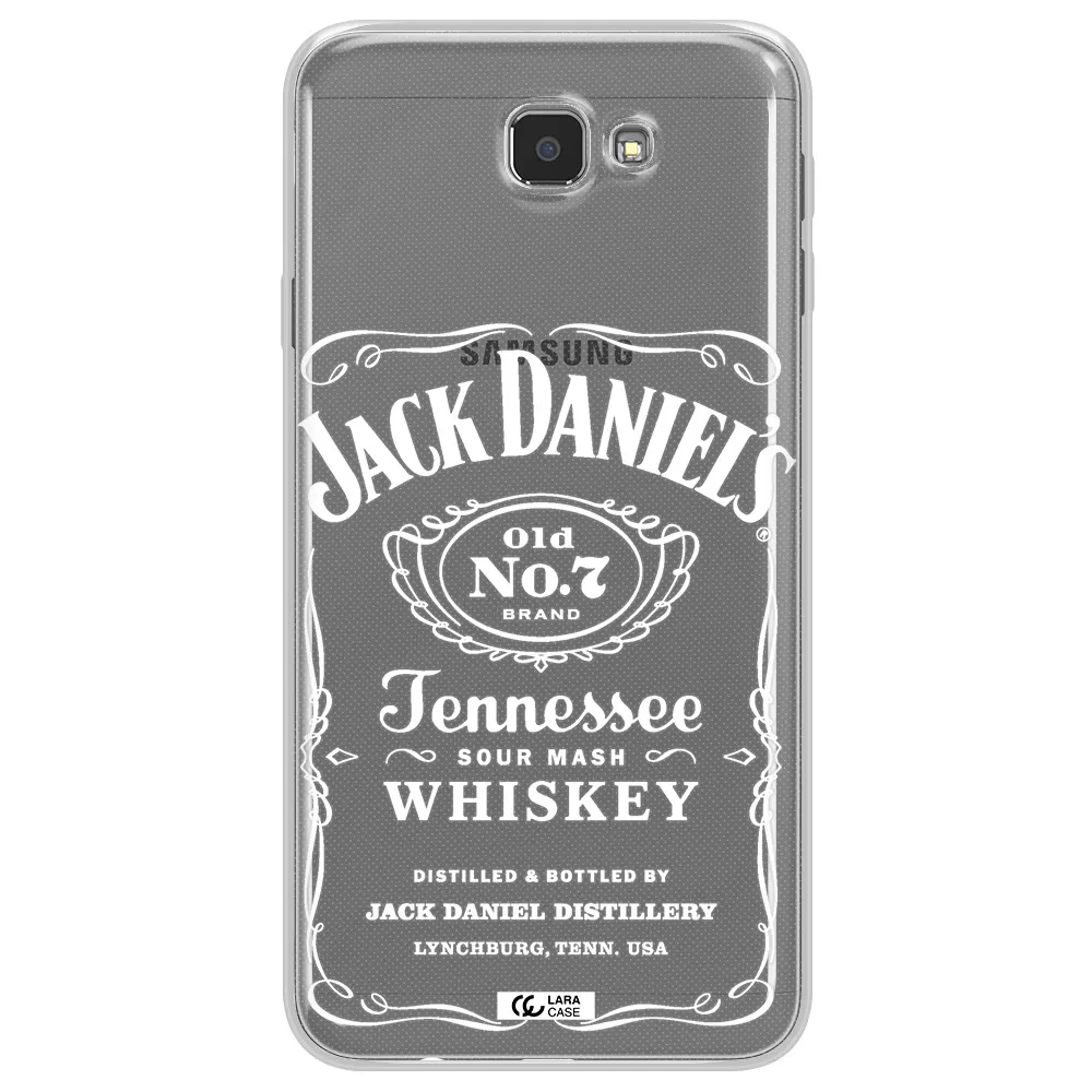 a white background with black dots Samsung J7 Prim Clear TPU Case