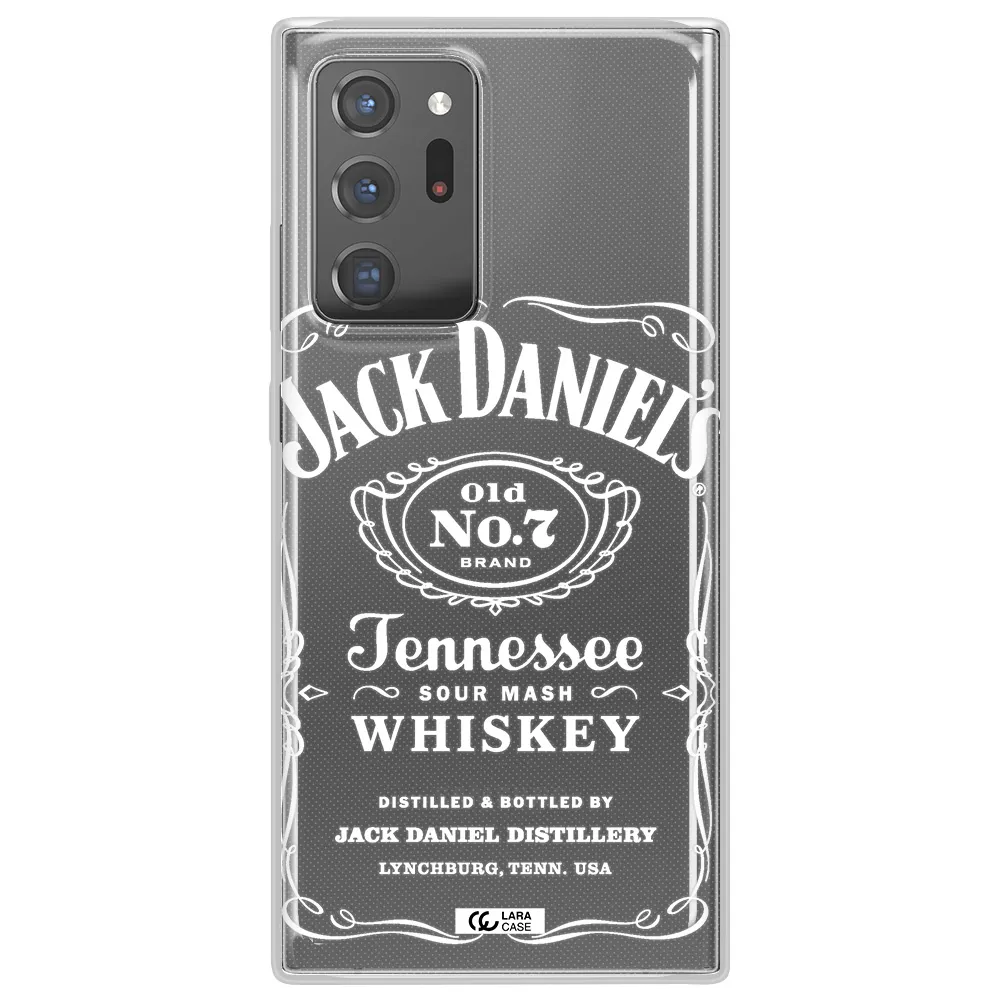 a white background with black dots Samsung Note 20 Ultra Clear TPU Case