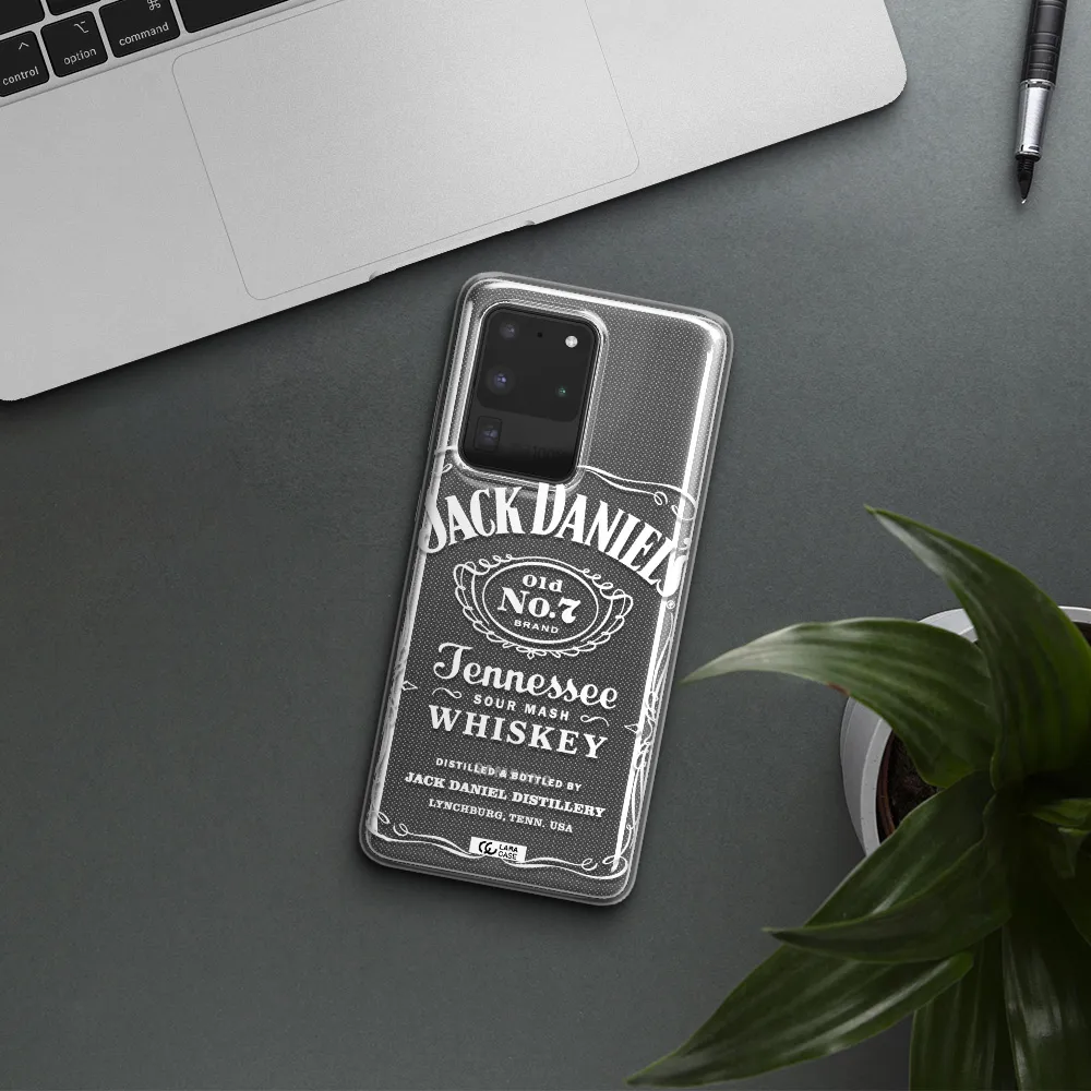 a white background with black dots Samsung S20 Ultra Clear TPU Case