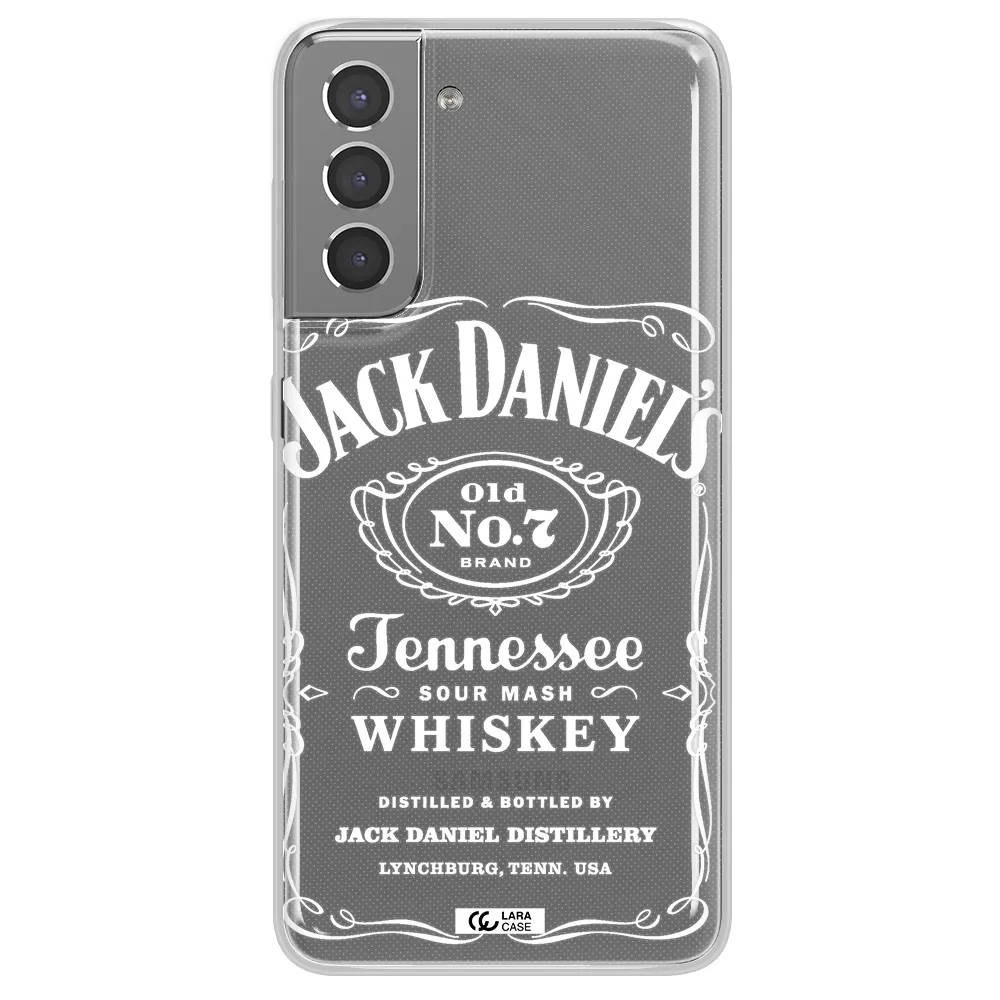 a white background with black dots Samsung S21 Plus Clear TPU Case