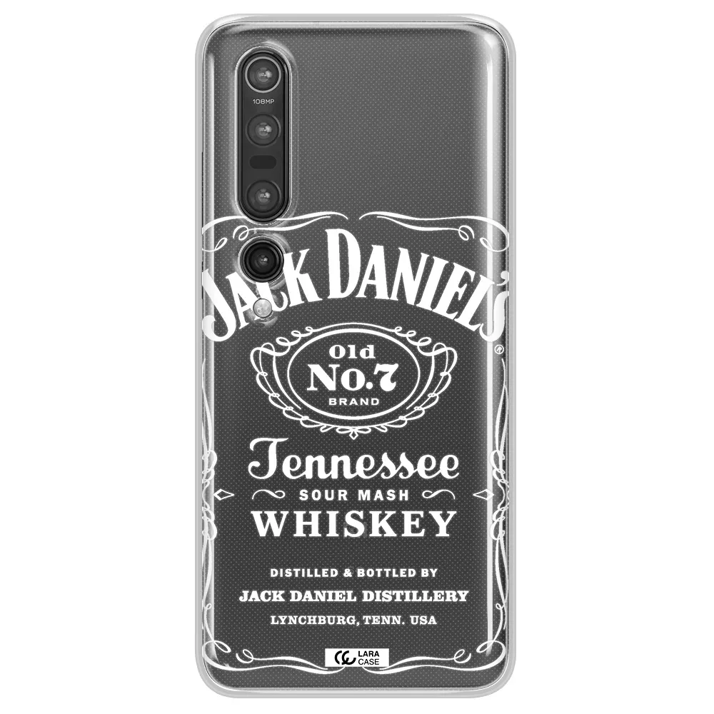 a white background with black dots Xiaomi Mi 10 Pro Clear TPU Case