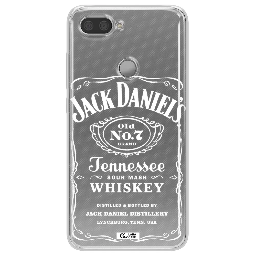 a white background with black dots Xiaomi Mi 8 Lite Clear TPU Case