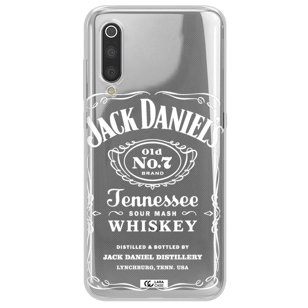 a white background with black dots Xiaomi Mi 9 Clear TPU Case