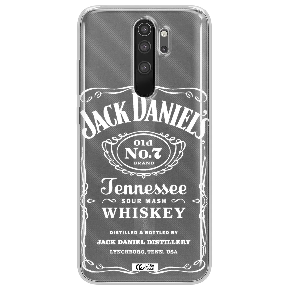 a white background with black dots Xiaomi Note 8 Pro Clear TPU Case