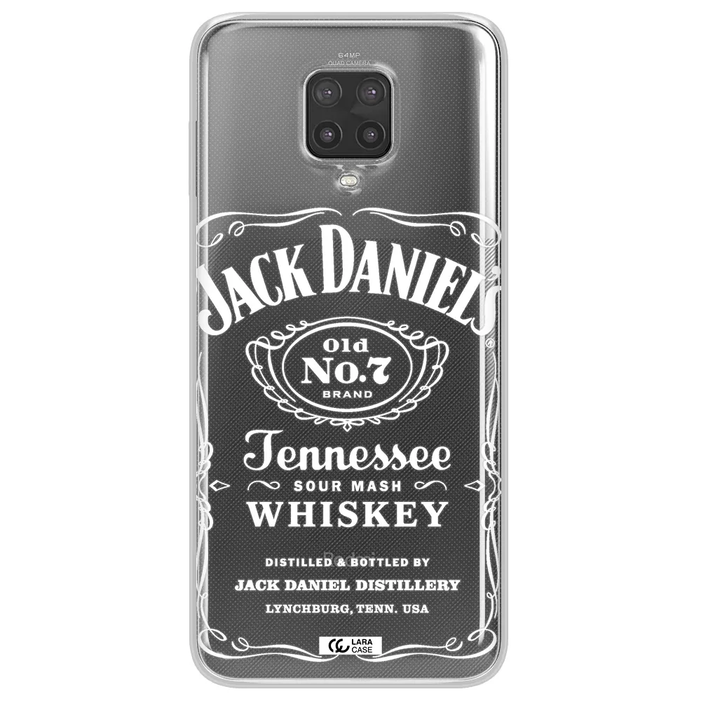 a white background with black dots Xiaomi Note 9 Pro Clear TPU Case