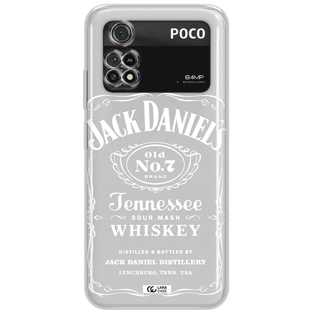 A White Background With Black Dots Xiaomi Poco M4 Pro 4G Clear Tpu Case